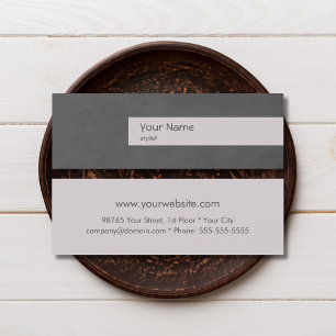 Mode Stylist Skinny Business Card Template Mini Visitekaartje