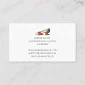 Mode Stylist Vrouw Waterverf Personal Shopper Visitekaartje (Achterkant)