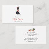 Mode Stylist Vrouw Waterverf Personal Shopper Visitekaartje (Voorkant / Achterkant)