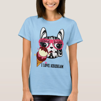 mode T-shirt met doggy dog icecream puppystyle
