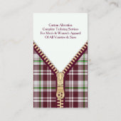 Mode Tailoring Visitekaartje (Achterkant)