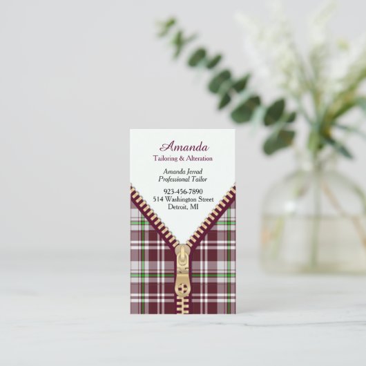 Mode Tailoring Visitekaartje (Staand voorkant)