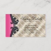 Mode Tanning Makeup Artiest Diamond Glitter Visitekaartje (Achterkant)