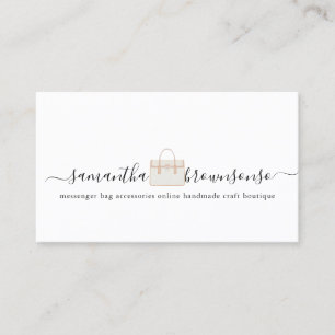 Mode tas accessoires online handgemaakt visitekaartje
