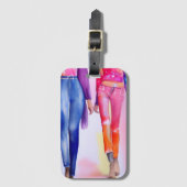 Mode tekening bagagelabel (Voorkant (verticaal))