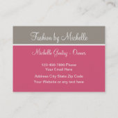 Mode thema visitekaartje (Achterkant)