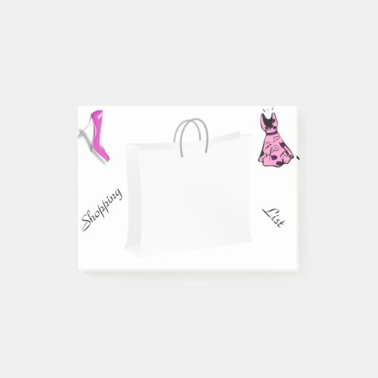 Mode Thema Winkellijst Opmerkingen Post-it® Notes (Voorkant)
