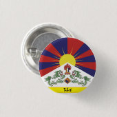 Mode Tibet en Tibetaanse vlag Ronde Button 3,2 Cm (Voorkant /achterkant)