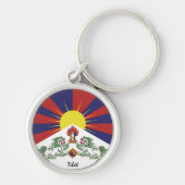 Mode Tibet en Tibetaanse vlag Sleutelhanger (Voorkant)