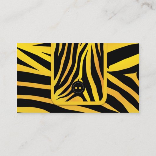 Mode Tiger Stripes Visitekaartje (Achterkant)