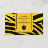Mode Tiger Stripes Visitekaartje (Voorkant)
