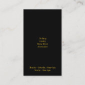 Mode Tiger Stripes Visitekaartje (Achterkant)