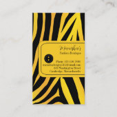 Mode Tiger Stripes Visitekaartje (Voorkant)