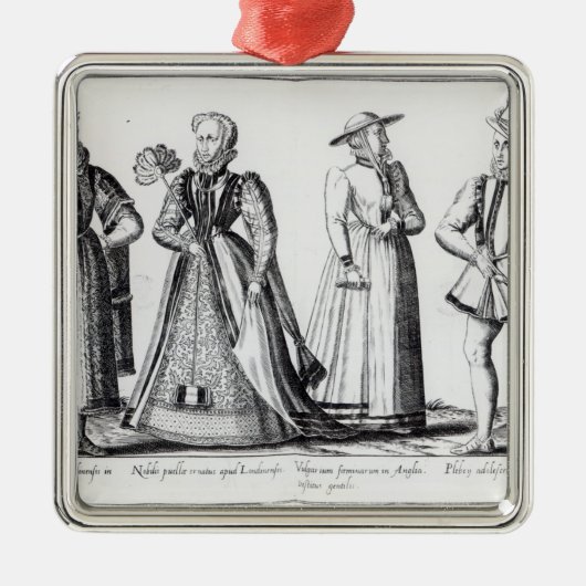 Mode tijdens de Tudor-periode Metalen Ornament (Voorkant)