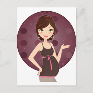 mode tijdens de zwangerschap aankondigingskaart