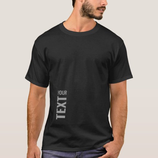 Mode toont kleding voor hem en voegt tekst Mannen T-shirt (Voorkant)