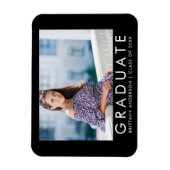 Mode Trendy Afstuderen Foto aankondiging Magneet (Verticaal)
