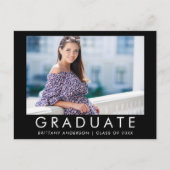 Mode Trendy Afstuderen Uitnodiging fotopartij (Voorkant)