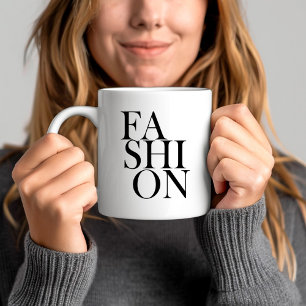 MODE - typografie Fashionista Trend Citaat Koffiemok