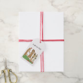Mode uit de jaren 20 Modebewuste dames die golf sp Cadeaulabel (Met Touw)