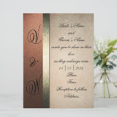 Mode uitnodigingen voor een trouwfeest (Staand voorkant)