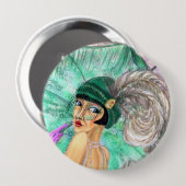 Mode Umbrella Lady Button - stijl (Voorkant /achterkant)