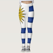 Mode Uruguay-vlag koelen Leggings (Voorkant)