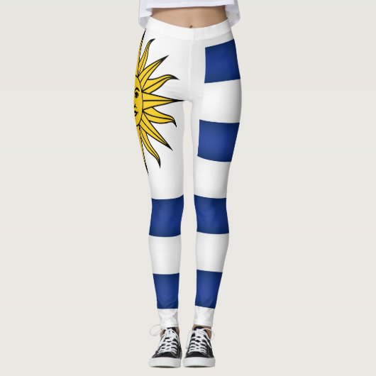 Mode Uruguay-vlag koelen Leggings (Voorkant)