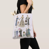 mode van 1920-1930-meisjes met vuursteentje tote bag (Dichtbij)