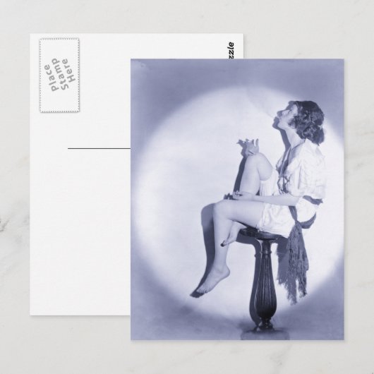 mode van 1920 met rookmodel briefkaart (Voorkant / Achterkant)