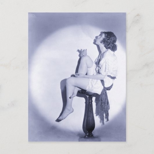 mode van 1920 met rookmodel briefkaart (Voorkant)