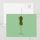 mode van 1960 Retro quirky jurk Briefkaart (Voorkant / Achterkant)