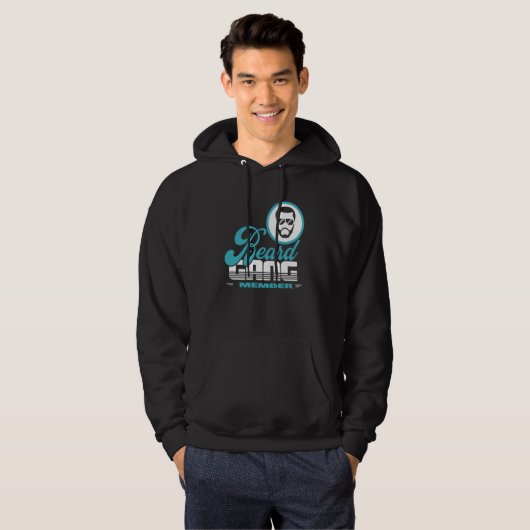 Mode van baarddragende Mannen Hoodie (Voorkant volledig)