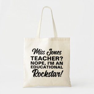MODE van de educatieve rockstar van TACHER BAG Tote Bag