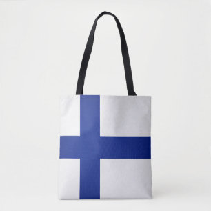 Mode van de Finse vlag Tote Bag