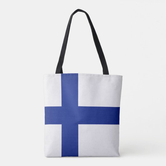 Mode van de Finse vlag Tote Bag (Achterkant)