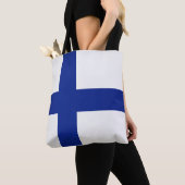 Mode van de Finse vlag Tote Bag (Dichtbij)