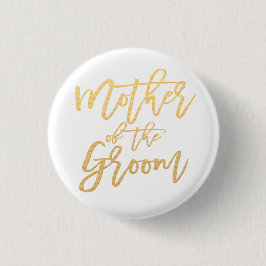 Mode van de groomkalligrafie ronde button 3,2 cm