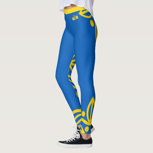 Mode van de Oekraïense en de Oekraïense vlag, vaka Leggings (Links)