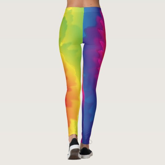 Mode van de regenboog van Cool Tie Dye Leggings (Achterkant)