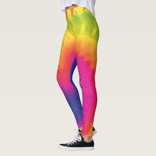 Mode van de regenboog van Cool Tie Dye Leggings (Links)