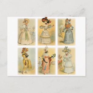 Mode van de Vintage Parijs (1) Briefkaart