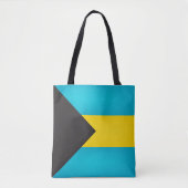Mode van de vlag van Cool Bahamas Tote Bag (Voorkant)