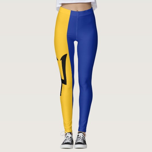 Mode van de vlag van Cool Barbados Leggings (Voorkant)