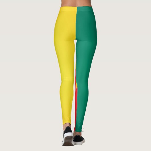 Mode van de vlag van Cool Cameroon Leggings (Achterkant)