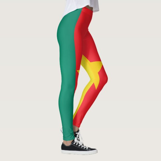Mode van de vlag van Cool Cameroon Leggings (Rechts)