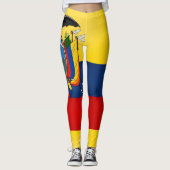 Mode van de vlag van Cool Ecuador Leggings (Voorkant)