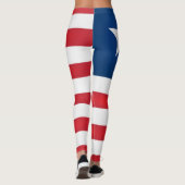 Mode van de vlag van Cool Liberia Leggings (Achterkant)