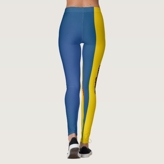 Mode van de vlag van Cool Moldova Leggings (Achterkant)