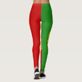 Mode van de vlag van Cool Portugal Leggings (Achterkant)